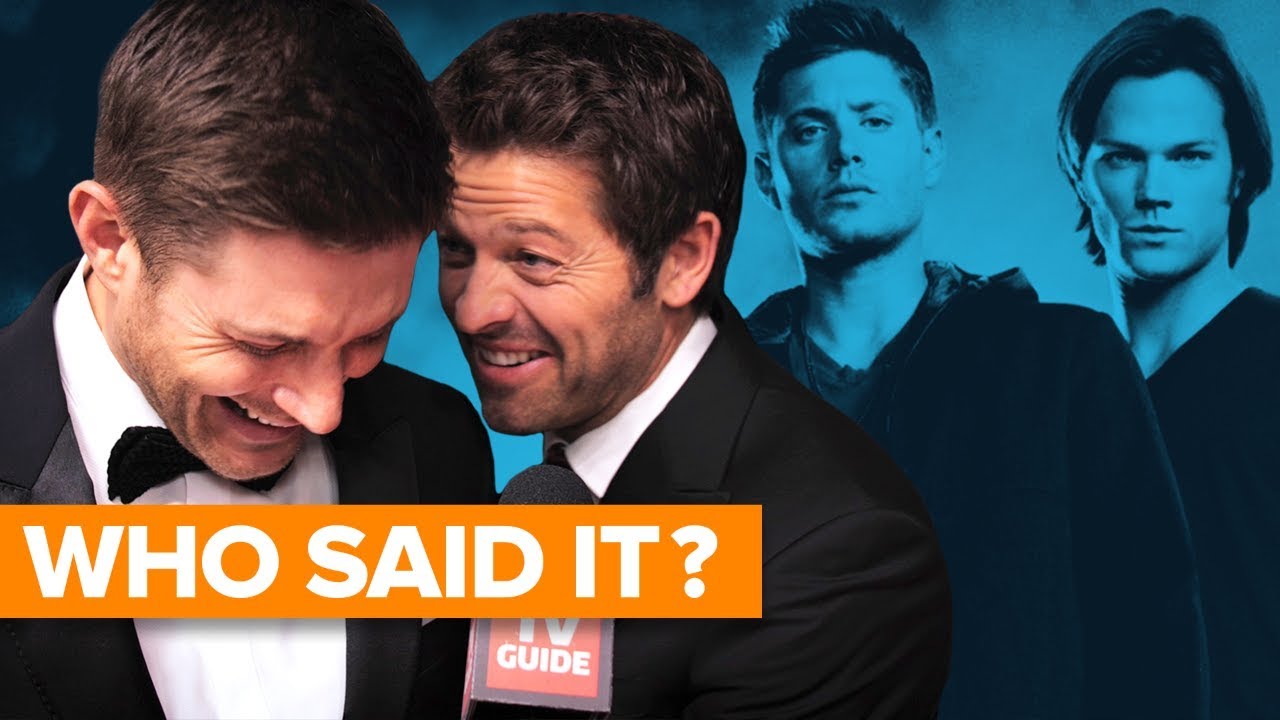 Supernatural Cast Plays Who Said It Youtube