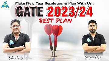 Make New Year Resolution & Plan With Us | GATE 2023/24 | Dhande Sir & Gurupal Sir