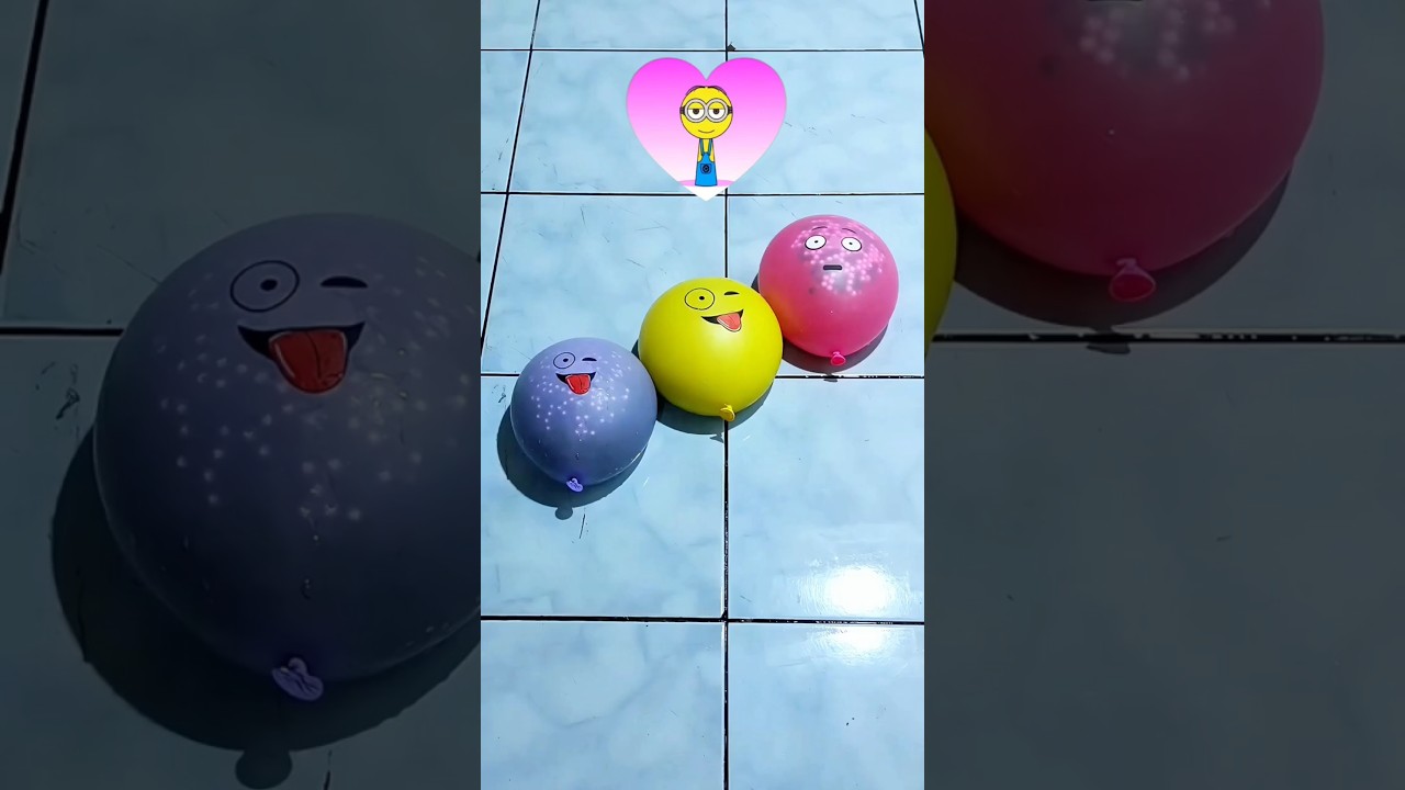 three Water Balloon Orbeez Popping Satisfying 