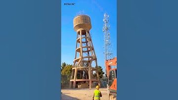 Giant Water Tower Suddenly COLLAPSES!🚧