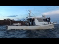 Sunken barge for artificial reef