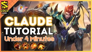 4-Minute Claude Tutorial in the Gold Lane || (MLBB S36) 2025