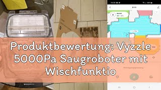 Produktbewertung: Vyzzle 5000Pa Saugroboter mit Wischfunktion, ultradünner 3-1 Saugroboter mit LDS N