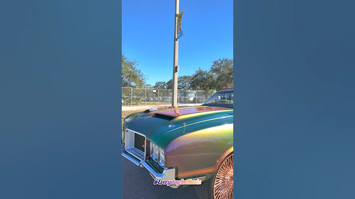 Florida Classic '24: Oldsmobile Cutlass 442 vert on rose gold 24" Daytons outta Nap