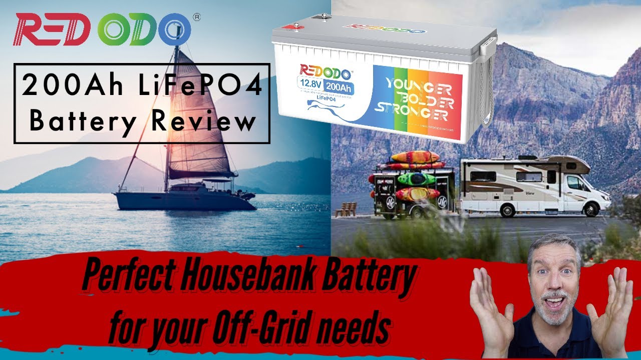 Redodo 200AH battery Review.  Great house bank battery for your Boat, RV or Off-Grid Cottage.