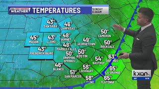 Overnight cold front knocks down temperatures slightly for Sunday KXAN Forecast Dec 20