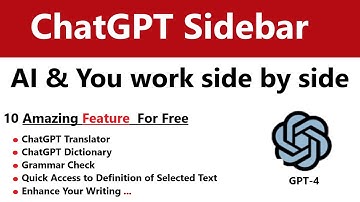 how to add chatgpt sidebar to Google chrome | How To Add ChatGPT As A Sidebar | how to use sidebar