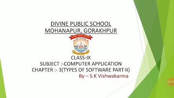 Class ix Computer Application Chapter 3 Part II