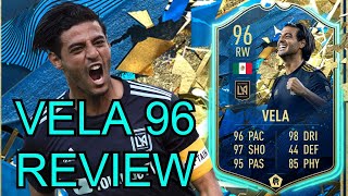 TOTS CARLOS VELA PLAYER REVIEW | 96 TOTS VELA REVIEW | FIFA 20 Ultimate  Team - YouTube