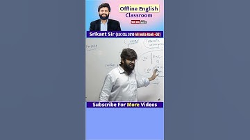 🎯New English Offline classroom by Srikant Sir #SSC #SSC_CGL_मतलब_mini_IAS #sscaspirants #SSC2024