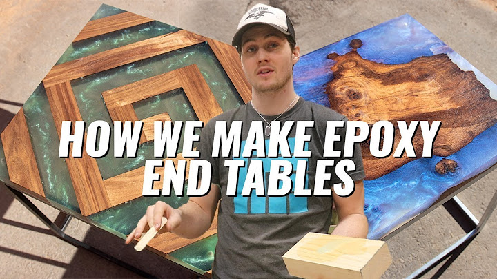 How We Make Epoxy End Tables