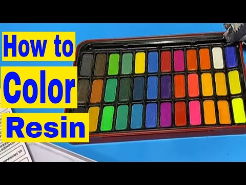 What Happens When You Try to COLOR RESIN With Water Colors?