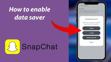 How To Enable Data Saver Mode On SNAPCHAT
