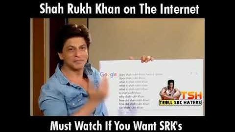 Shah-rukh-khan Answers Most Searched Questions About him on the internet