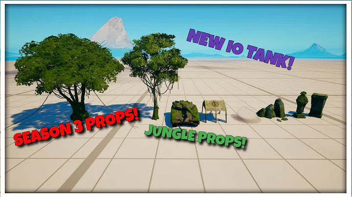 NEW UNRELEASED SEASON 3 JUNGLE PROPS In FORTNITE CREATIVE!
