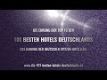 Livestream: Ehrung der Top 10 der 101 besten Hotels Deutschlands