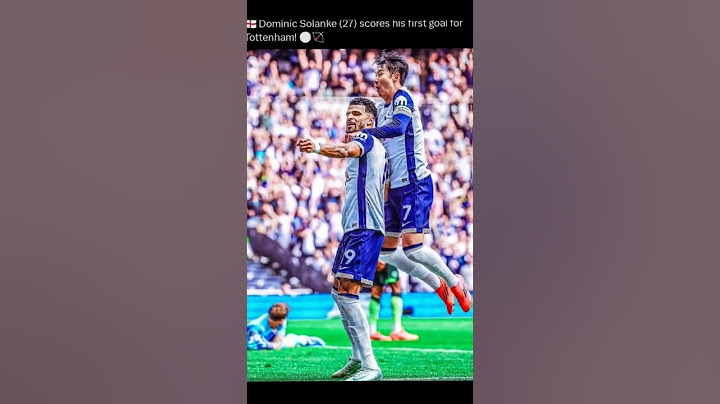 Solanke scored his first goal for spurs in premier League