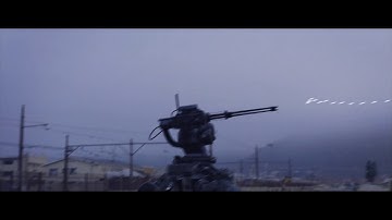 Robot tank animated and rendered in EEVEE.