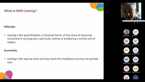 Demystifying NHS Finance - Introduction to NHS Costing and PLICS Acute - May 2022