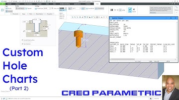 Creo Parametric - Custom Hole Charts (Part 2 of 3)