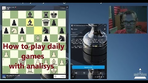 How to play daily chess game with analysis on chess.com site