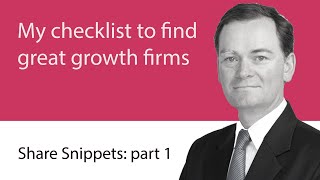 Mark Slater: how to find great growth firms