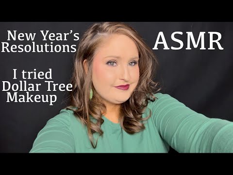 ASMR LEATHER JACKET TAPPING | NEW YEAR’S RESOLUTIONS | I TRIED MAKEUP FROM DOLLAR TREE | GUM CHEWING