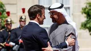 Emmanuel Macron reçoit le président des Émirats arabes unis 