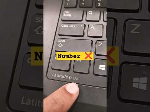 Dell Latitude E 5470 Series Laptop Numbers Key's Not Working Problem#macnitesh#keyboardtricks#2024