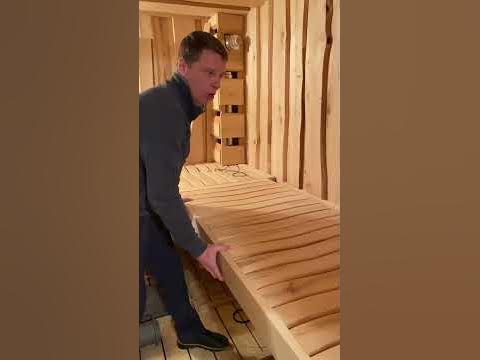 ШИРИНА Полка для РУССКОЙ БАНИ. - YouTube
