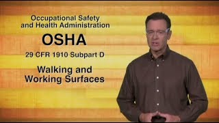 The OSHA Standard for Walking Working Surfaces  Safety Training Video