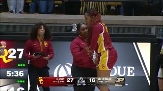 🤕 Kiki Iriafen bei überwältigendem Sieg VERLETZT | USC Trojans vs. Purdue Frauenbasketball