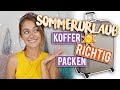 KOFFER PACKEN - eine Woche Sommerurlaub: MEINE PACK-TIPPS ☀️ | SNUKIEFUL