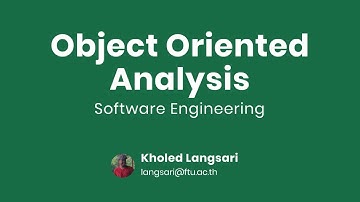 Object Oriented Analysis - Lecture 4 - Introduction to Software Engineering 2021