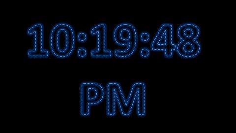 MatsClock 120072c - Free Digital Clock for PowerPoint Presentation Slides