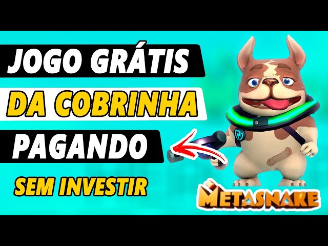 JOGO DA COBRINHA NFT 100% GRÁTIS PAGANDO! METASNAKE GANHE DINHEIRO