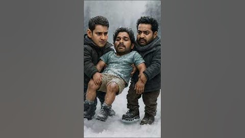 🔥 Mahesh Babu, Jr NTR & Allu Arjun Epic Winter Friendship! ❄️ #Shorts