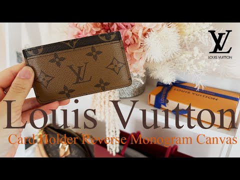 Louis Vuitton Monogram Reverse Canvas Card Holder Wallet