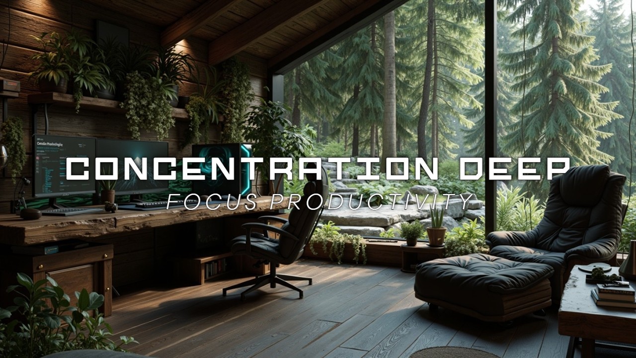 Глубокая музыка для интенсивных рабочих и учебных сессий ~ Фоновая музыка леса
