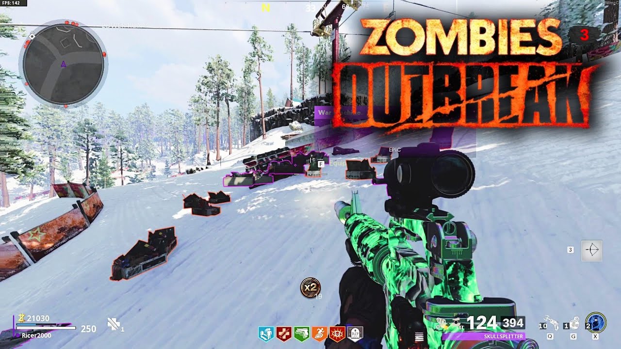 COD: Cold War Zombies  M16 Outbreak Gameplay (No Commentary)