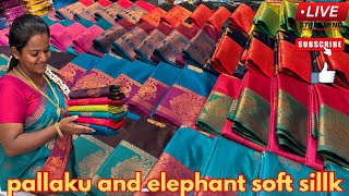 Soft sillk🤗pallaku saree and elephant soft sillk #elampillaisarees SRI SAKTHI JAYAN TEX ELAMPILLAI screenshot 1