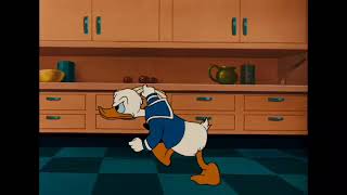 Donald Duck's Angrily Walking After The Dog Took The Dishes For 10 Hours