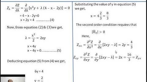 Lagrange Method or Lagrangian Multiplier Method for Consumer