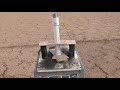 Model Rocket Motor thrust test.  100 pounds of thrust.