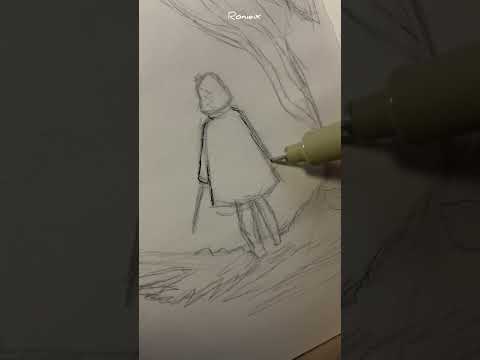 رسمة من قصة ليلى والذئب