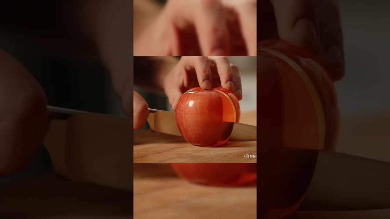 Satisfying 🍎Glass Rambutan Fruit Slice | ASMR Cutting 4K Macro"