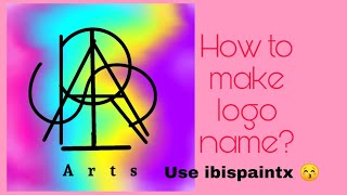 How to make logo name?use ibispaintx