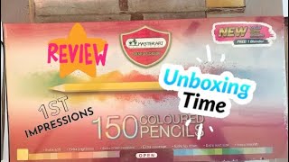 MasterArt 150 Coloured Pencil Unboxing & First Impressions | Swatch & Review