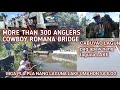 more than300 anglers butong romana bridge CABUYAO LAGUNA pag apaw nang laguna lake dagsa ang tilapia