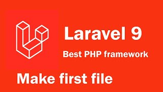 Laravel 9 toturial - How to create and change first file